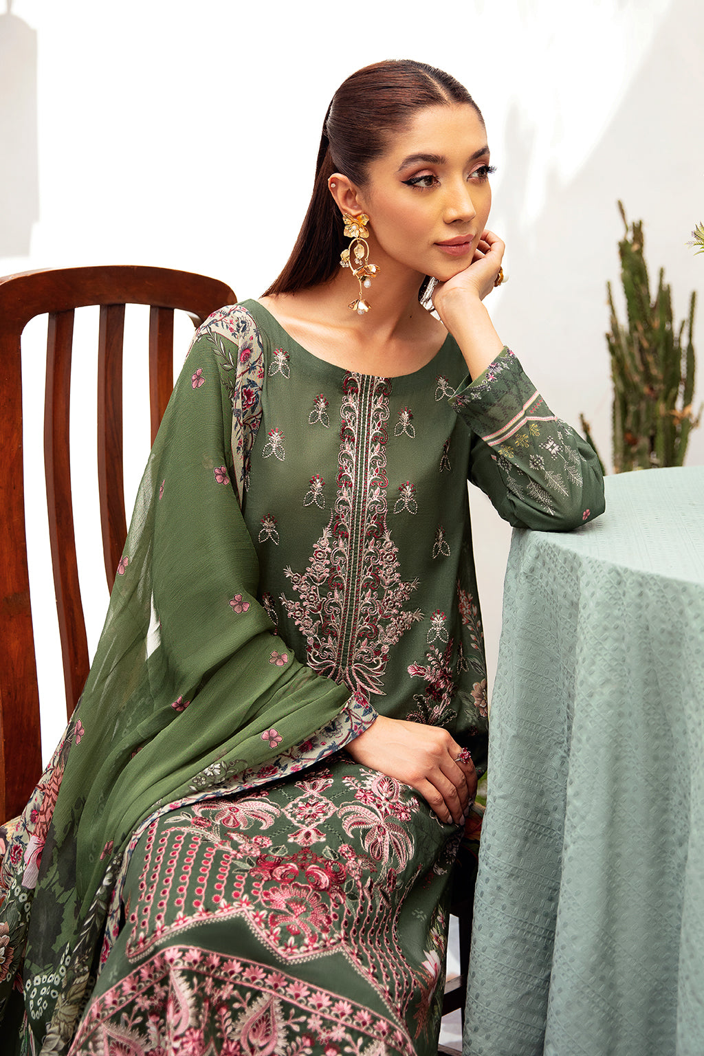 Ramsha | Luxury Lawn 24 | L-1210 by Ramsha - Designer Dress - Type: Ladies Clothes - Available at Libayah - 100% Original