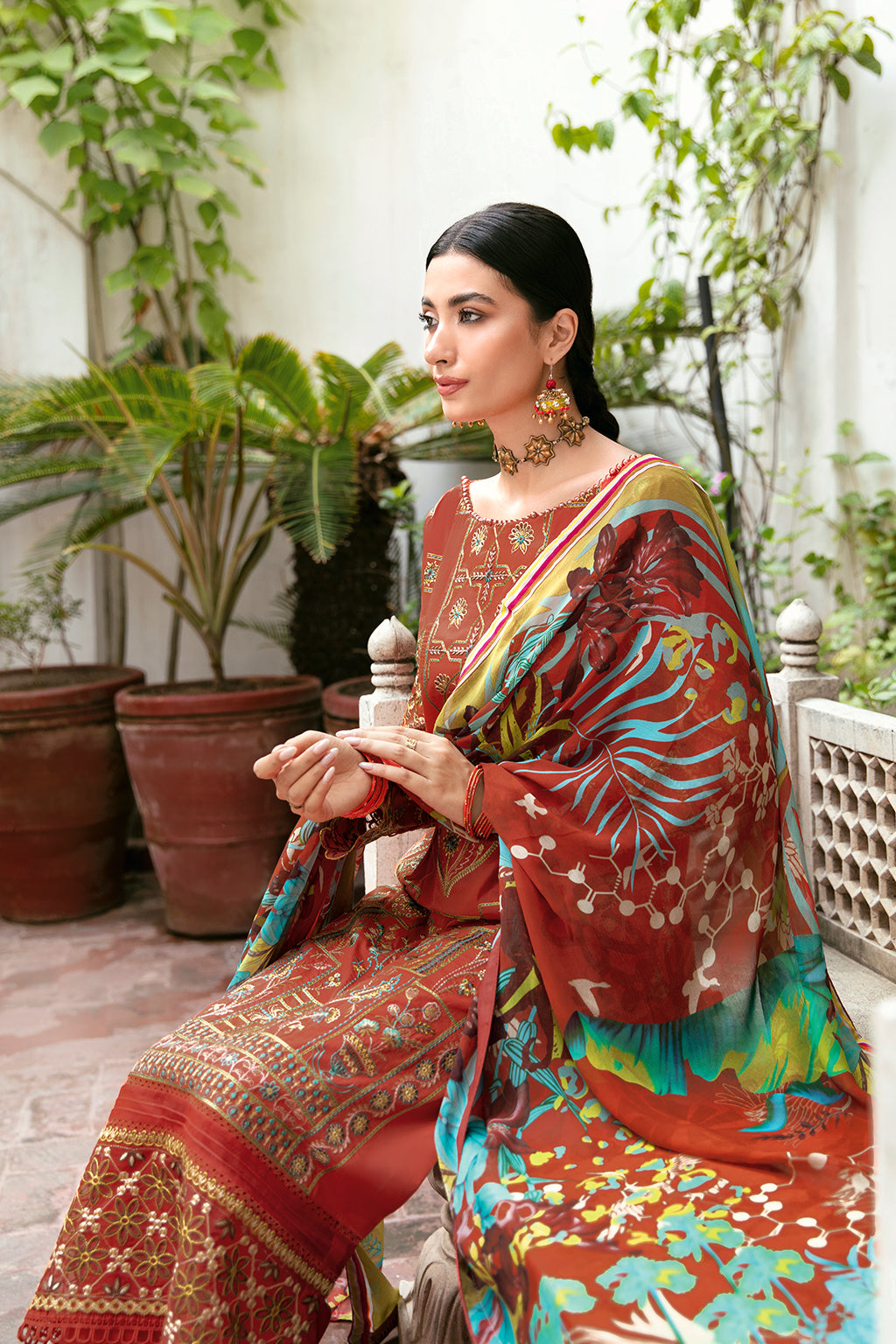 Ramsha | Mashaal Luxury Lawn | L-810 by Ramsha - Designer Dress - Type: Ladies Clothes - Available at Libayah - 100% Original