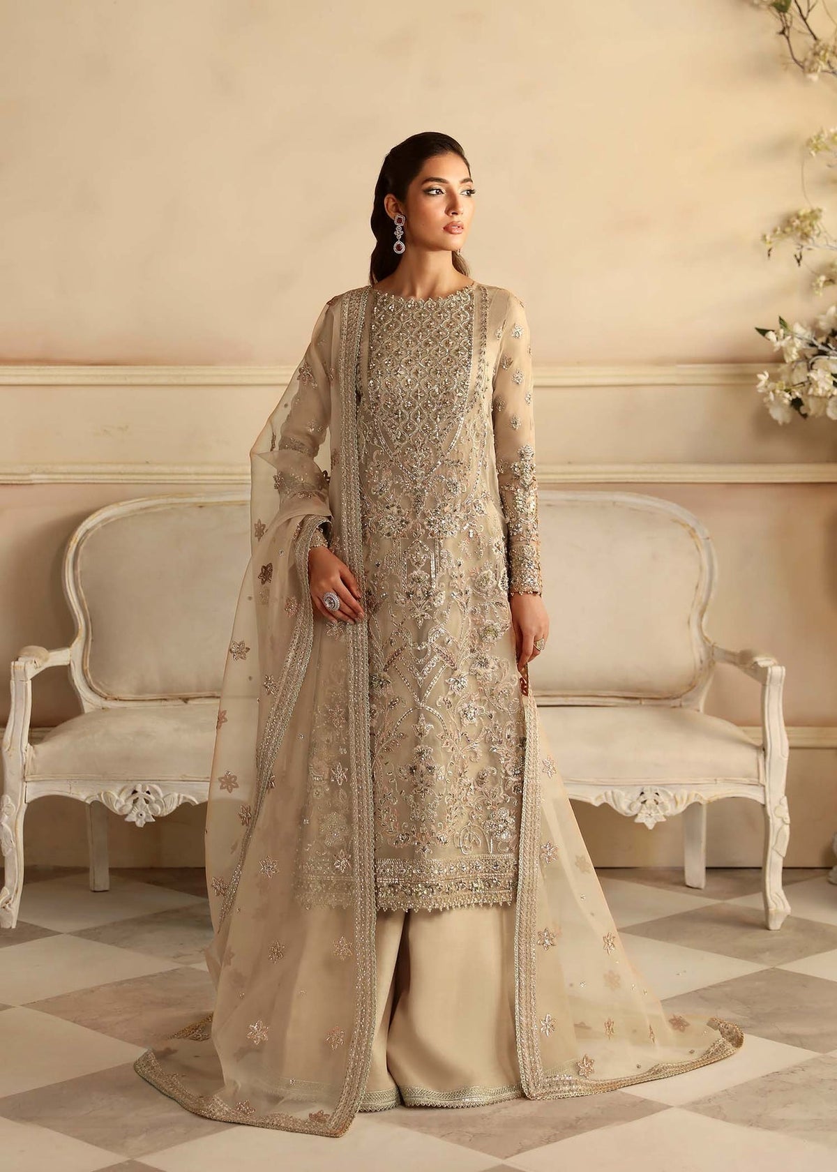 Akbar Aslam | Aleia Luxury Formals | Nacar by Akbar Aslam - Designer Dress - Type: Bridal - Available at Libayah - 100% Original
