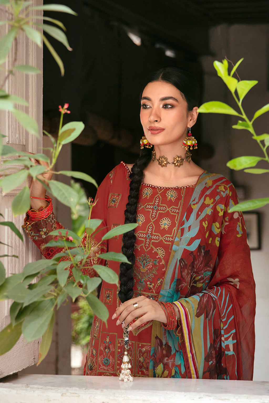 Ramsha | Mashaal Luxury Lawn | L-810 by Ramsha - Designer Dress - Type: Ladies Clothes - Available at Libayah - 100% Original