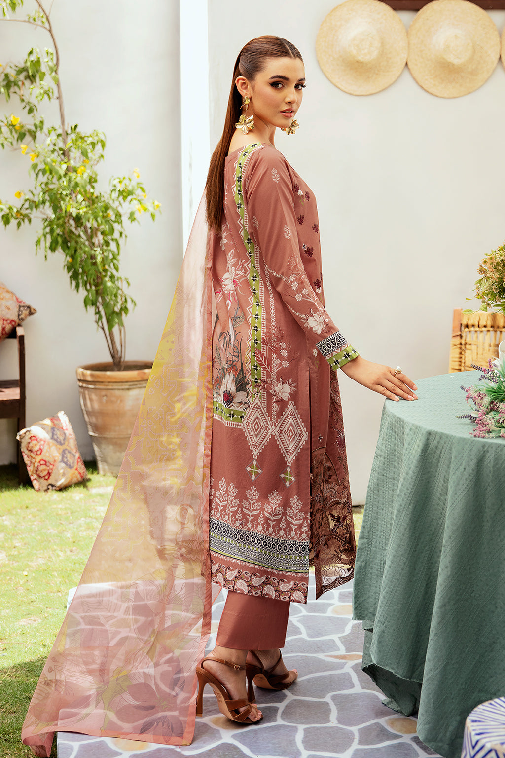 Ramsha | Luxury Lawn 24 | L-1212 by Ramsha - Designer Dress - Type: Ladies Clothes - Available at Libayah - 100% Original