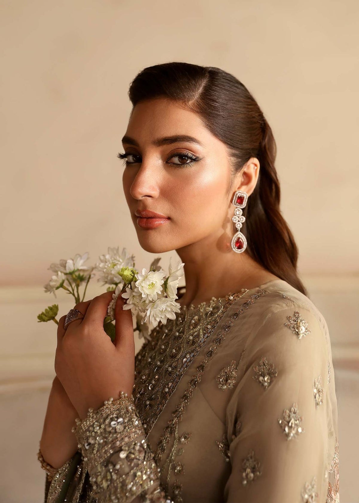 Akbar Aslam | Aleia Luxury Formals | Nacar by Akbar Aslam - Designer Dress - Type: Bridal - Available at Libayah - 100% Original