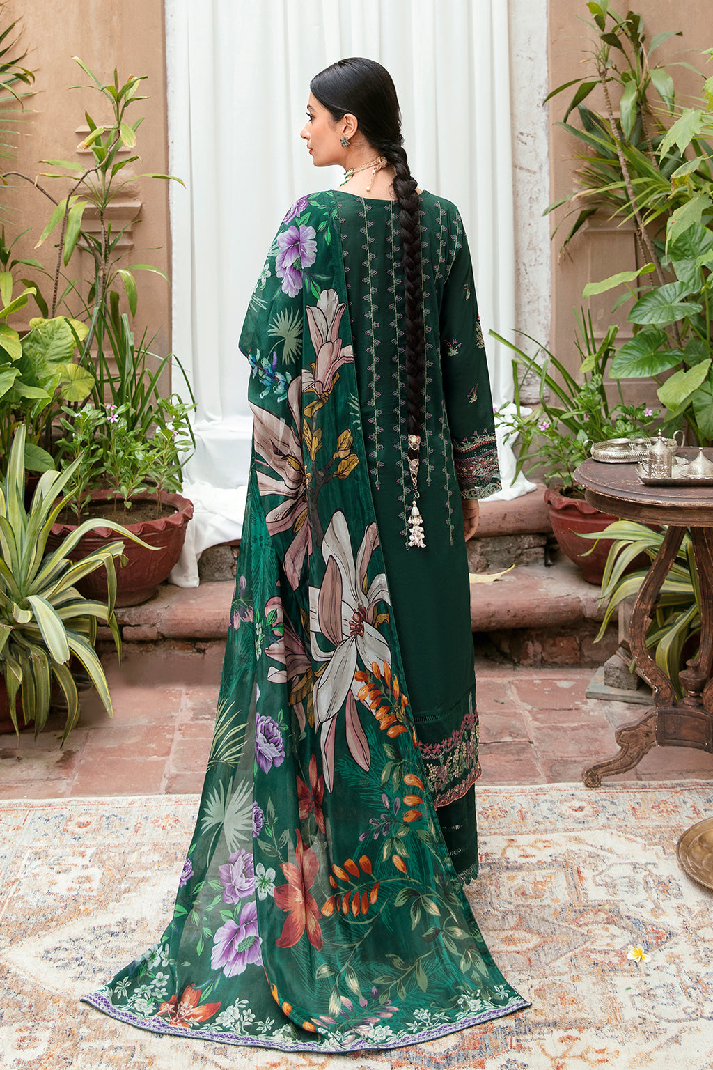 Ramsha | Mashaal Luxury Lawn | L-801 by Ramsha - Designer Dress - Type: Ladies Clothes - Available at Libayah - 100% Original