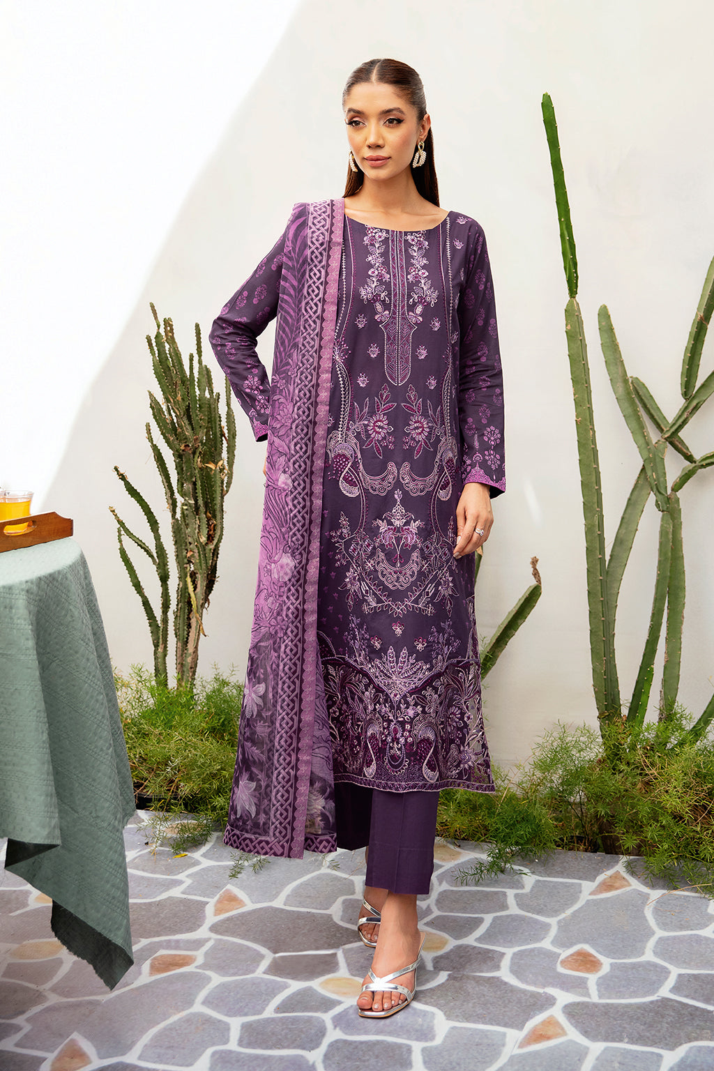 Ramsha | Luxury Lawn 24 | L-1209 by Ramsha - Designer Dress - Type: Ladies Clothes - Available at Libayah - 100% Original