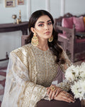 Gulaal | Wedding Formals | Mehr Embroidered Net 3-Piece Suit WS-19 by Gulaal - Designer Dress - Type: Ladies Clothes - Available at Libayah - 100% Original