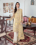 Gulaal | Wedding Formals | MAHJABEEN EMBROIDERED NET 3-PIECE SUIT WS-17 by Gulaal - Designer Dress - Type: Ladies Clothes - Available at Libayah - 100% Original