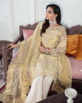 Gulaal | Wedding Formals | MAHJABEEN EMBROIDERED NET 3-PIECE SUIT WS-17 by Gulaal - Designer Dress - Type: Ladies Clothes - Available at Libayah - 100% Original