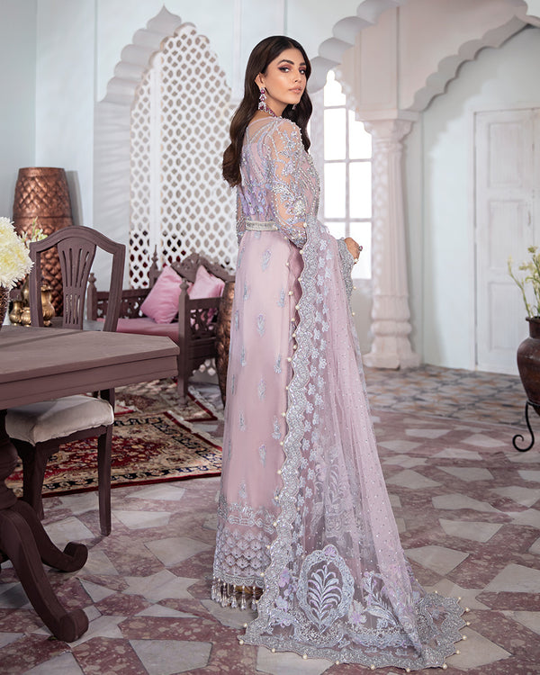 Gulaal | Wedding Formals | NAAZ EMBROIDERED NET 3-PIECE SUIT WS-09 by Gulaal - Designer Dress - Type: Ladies Clothes - Available at Libayah - 100% Original