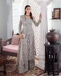 Gulaal | Wedding Formals | Gulnoor Embroidered Net 3-Piece Suit WS-18 by Gulaal - Designer Dress - Type: Ladies Clothes - Available at Libayah - 100% Original