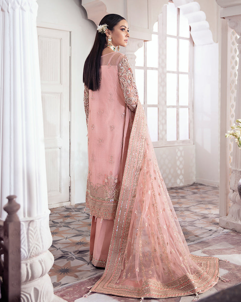 Gulaal | Wedding Formals | ARJUMAND EMBROIDERED NET 3-PIECE SUIT WS-15 by Gulaal - Designer Dress - Type: Ladies Clothes - Available at Libayah - 100% Original