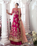 Gulaal | Wedding Formals | CHAMELI EMBROIDERED NET 3-PIECE SUIT WS-10 by Gulaal - Designer Dress - Type: Ladies Clothes - Available at Libayah - 100% Original
