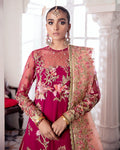 Gulaal | Wedding Formals | CHAMELI EMBROIDERED NET 3-PIECE SUIT WS-10 by Gulaal - Designer Dress - Type: Ladies Clothes - Available at Libayah - 100% Original