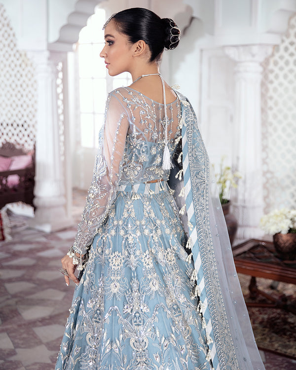 Gulaal | Wedding Formals | Mehnaaz Embroidered Net 3-Piece Suit WS-13 by Gulaal - Designer Dress - Type: Ladies Clothes - Available at Libayah - 100% Original