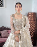 Gulaal | Wedding Formals | MEERAL EMBROIDERED NET 3-PIECE SUIT WS-22 by Gulaal - Designer Dress - Type: Ladies Clothes - Available at Libayah - 100% Original