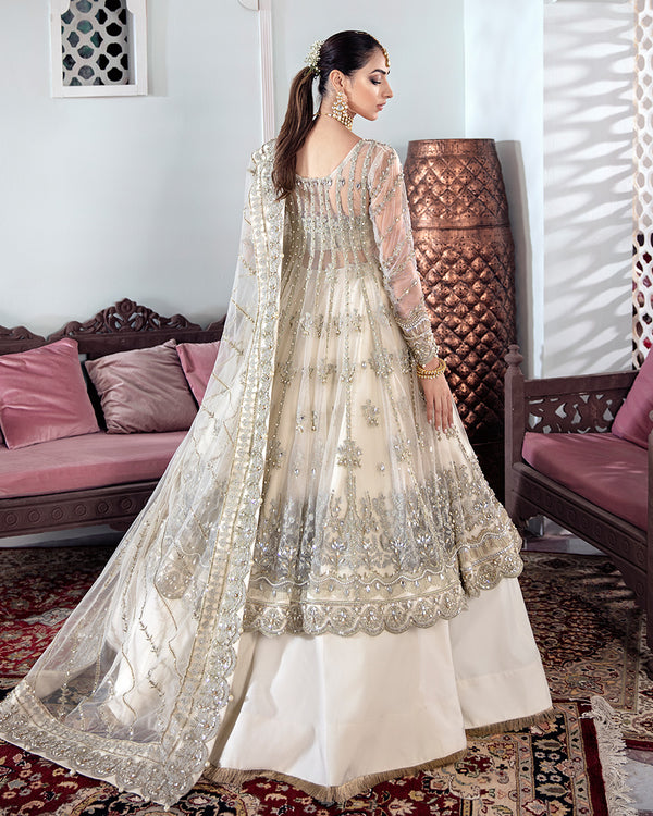 Gulaal | Wedding Formals | MEERAL EMBROIDERED NET 3-PIECE SUIT WS-22 by Gulaal - Designer Dress - Type: Ladies Clothes - Available at Libayah - 100% Original