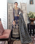Gulaal | Wedding Formals | QAYINAAT EMBROIDERED NET 3-PIECE SUIT WS-16 by Gulaal - Designer Dress - Type: Ladies Clothes - Available at Libayah - 100% Original