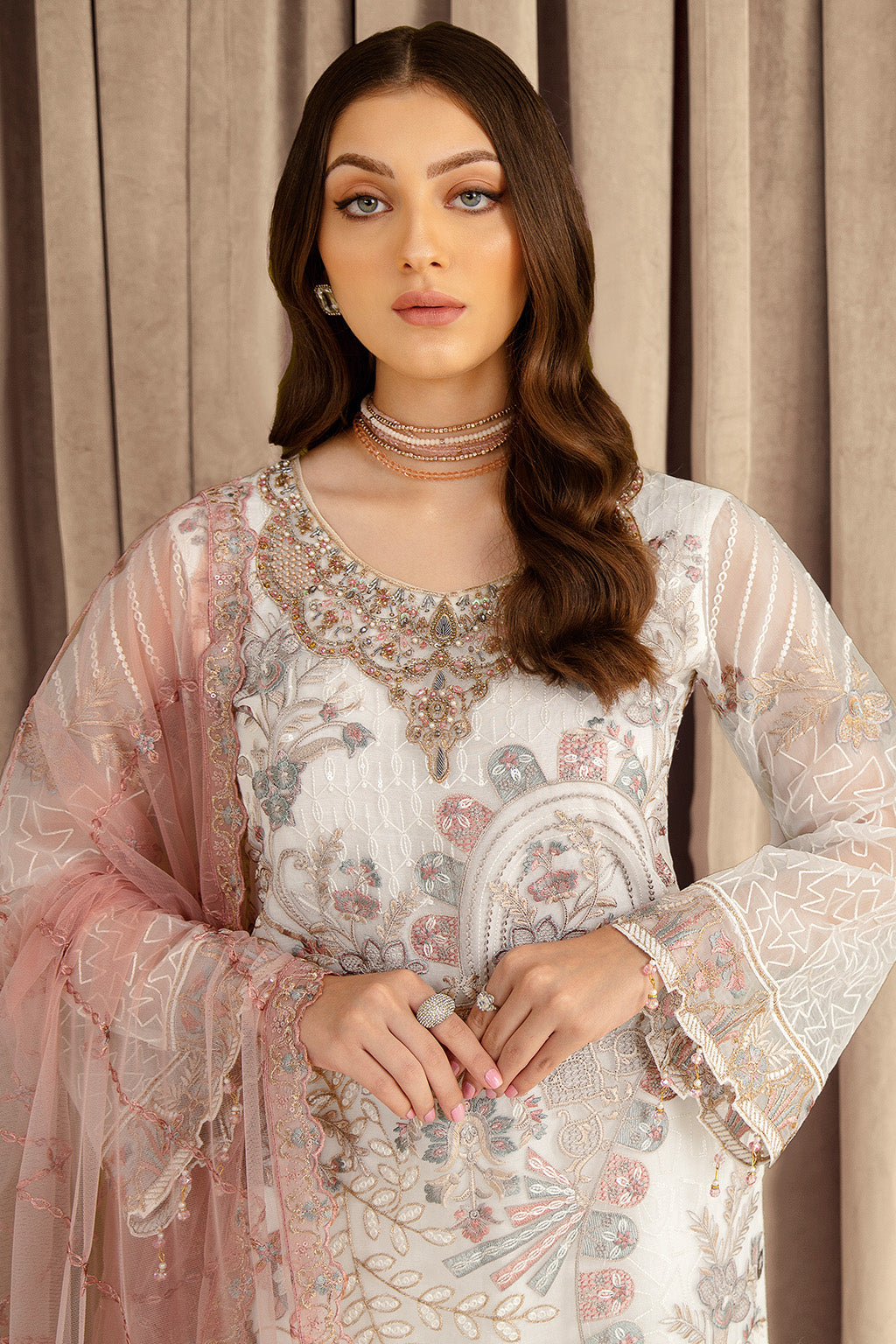 Ramsha | Minhal Organza Collection | M-707 by Ramsha - Designer Dress - Type: Ladies Clothes - Available at Libayah - 100% Original
