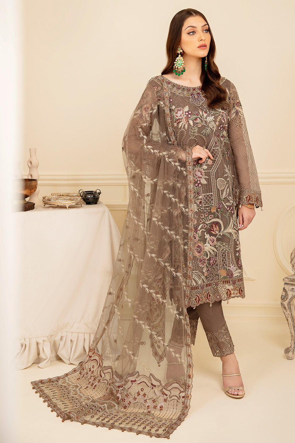 Ramsha | Minhal Organza Collection | M-710 by Ramsha - Designer Dress - Type: Ladies Clothes - Available at Libayah - 100% Original