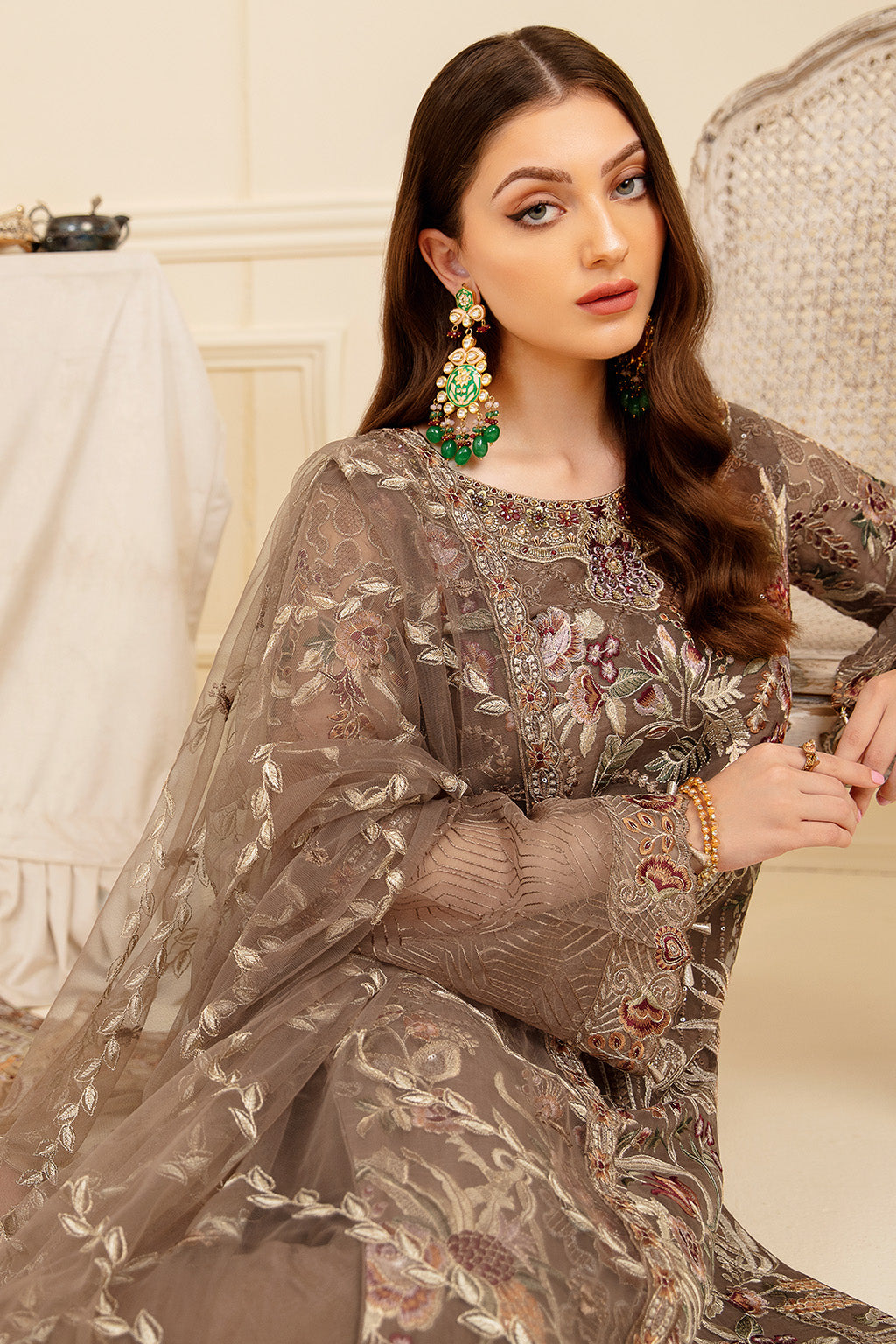 Ramsha | Minhal Organza Collection | M-710 by Ramsha - Designer Dress - Type: Ladies Clothes - Available at Libayah - 100% Original