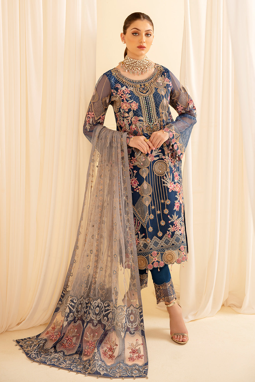 Ramsha | Minhal Organza Collection | M-701 by Ramsha - Designer Dress - Type: Ladies Clothes - Available at Libayah - 100% Original