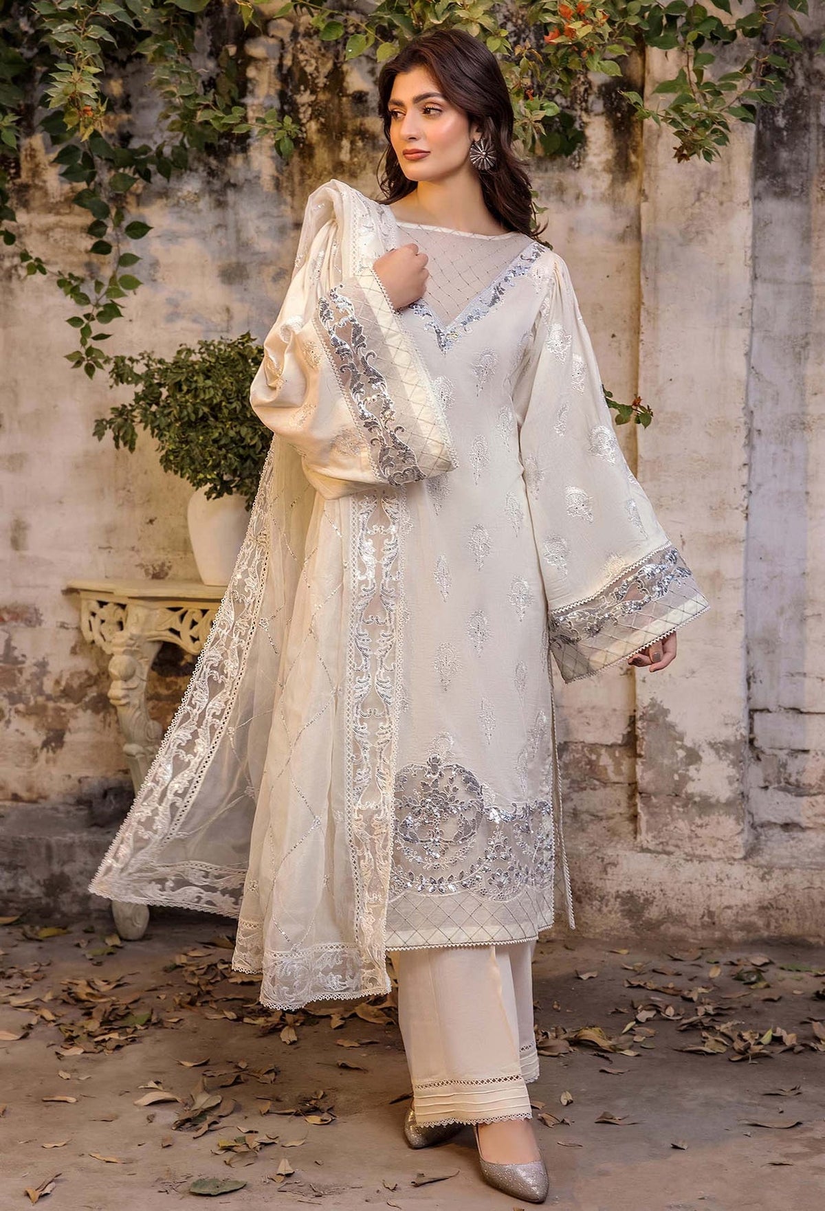 Adans Libas | Inara 25 | CHIKANKARI 4771 by Adans Libas - Designer Dress - Type: Ladies Clothes - Available at Libayah - 100% Original