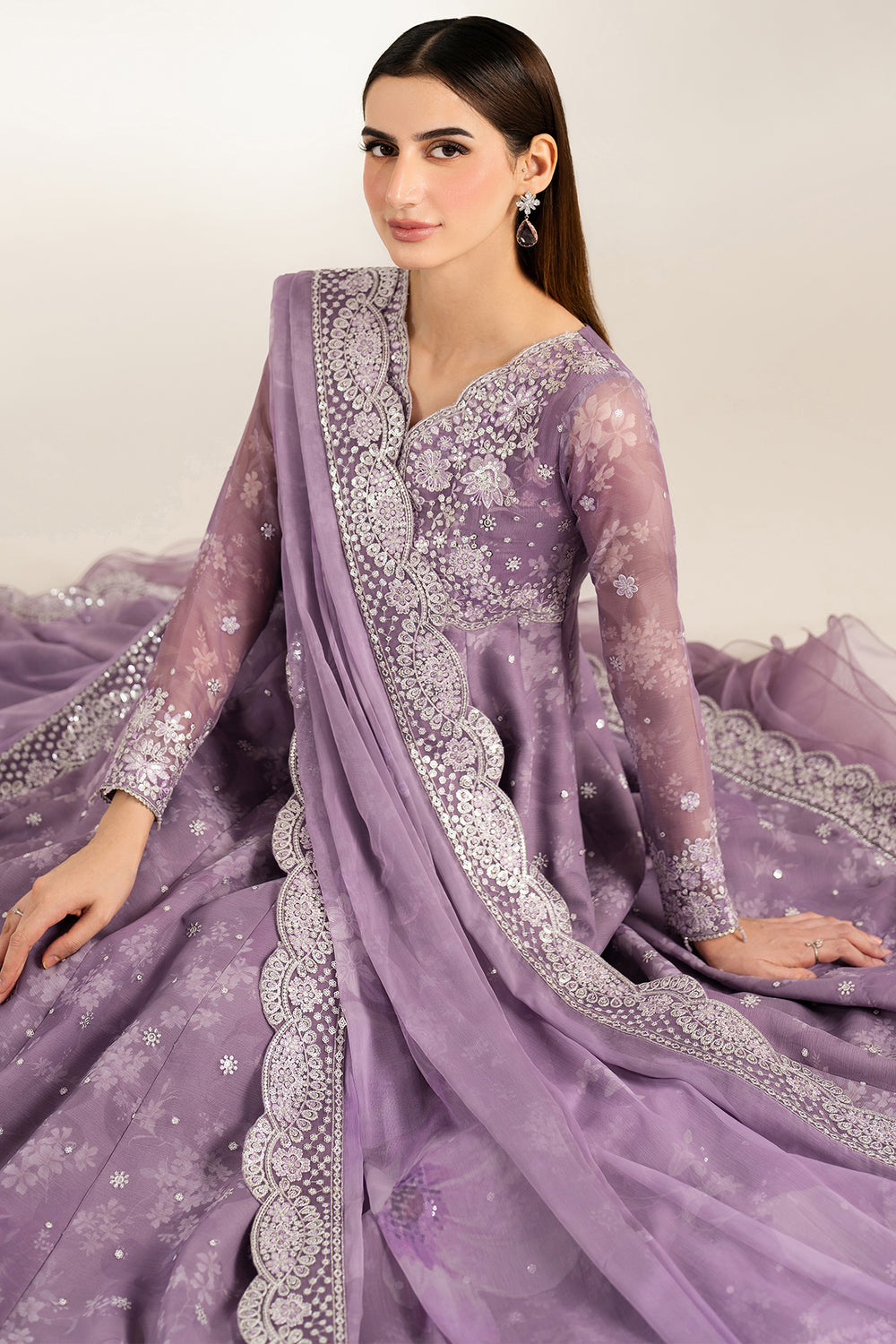 Farasha | Fiorella Formals | Violet Dreams by Farasha - Designer Dress  - Type : Ladies Clothes - Available at Libayah - 100% Original 