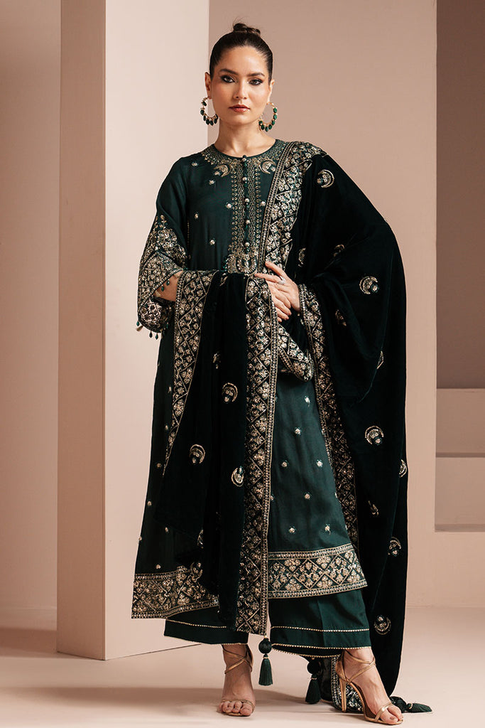 Cross Stitch | Luxe Atelier 25 | EMERALD GRACE by Cross Stitch - Designer Dress - Type: Ladies Clothes - Available at Libayah - 100% Original