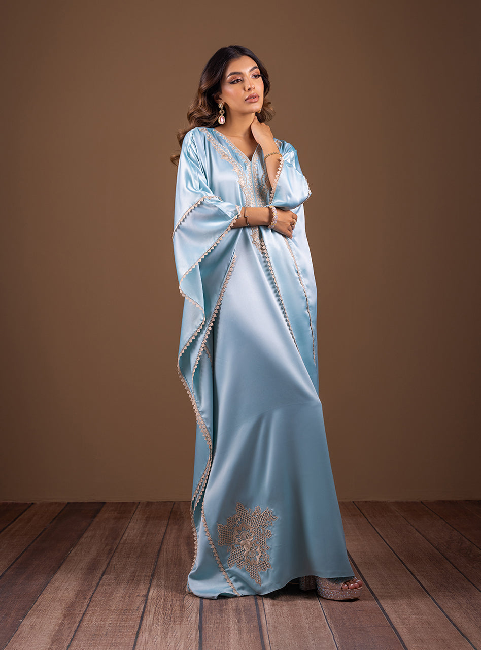 Zainab Chottani | Semi Formals | AQUA BLOSSOM by Zainab Chottani - Designer Dress - Type: Ladies Clothes - Available at Libayah - 100% Original