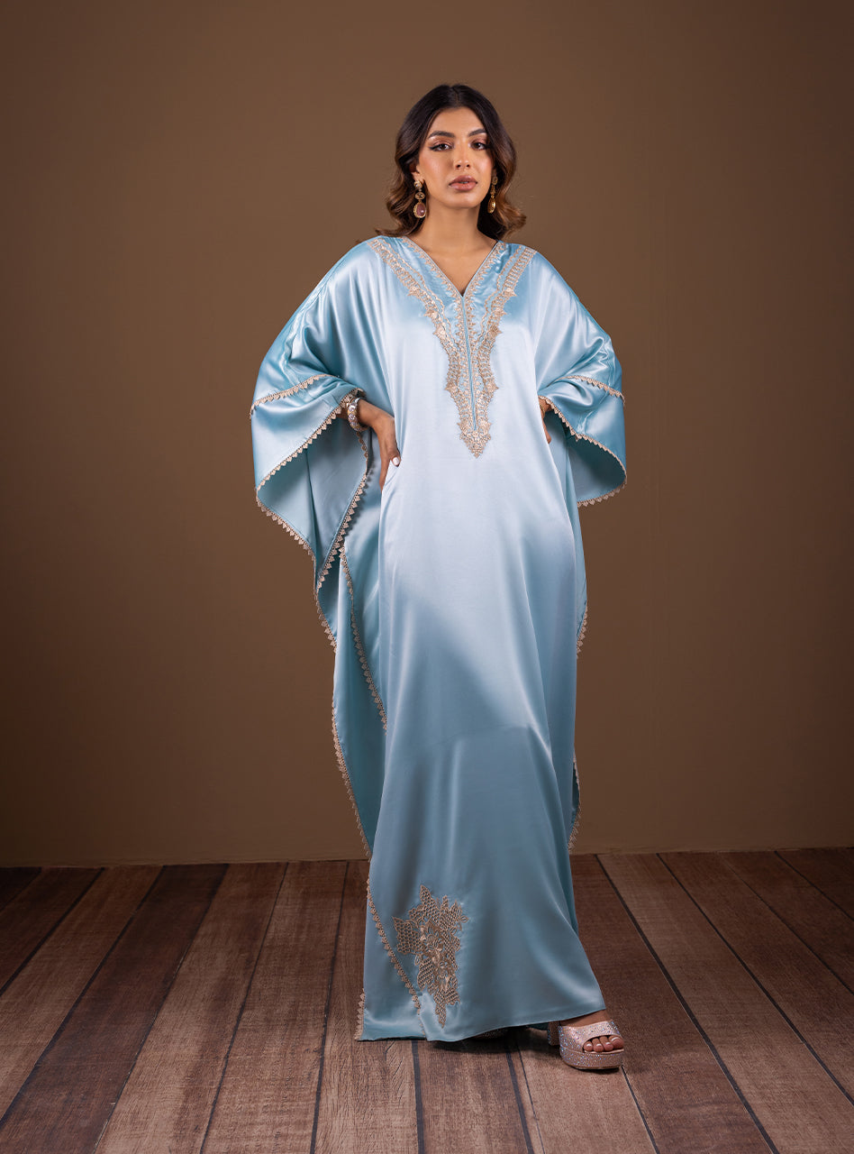 Zainab Chottani | Semi Formals | AQUA BLOSSOM by Zainab Chottani - Designer Dress - Type: Ladies Clothes - Available at Libayah - 100% Original