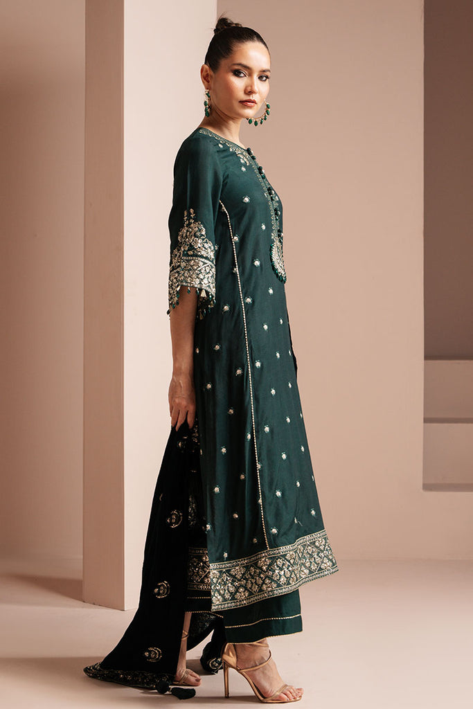Cross Stitch | Luxe Atelier 25 | EMERALD GRACE by Cross Stitch - Designer Dress - Type: Ladies Clothes - Available at Libayah - 100% Original