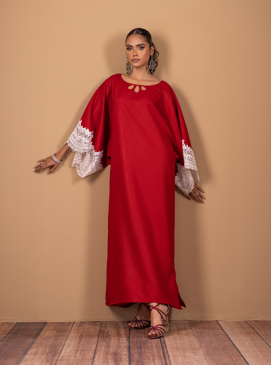 Zainab Chottani | Semi Formals | RADIANT RED by Zainab Chottani - Designer Dress - Type: Ladies Clothes - Available at Libayah - 100% Original