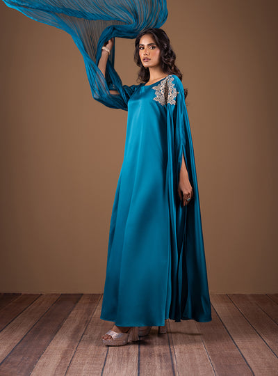 Zainab Chottani | The Kaftan Edit | Teal Waves