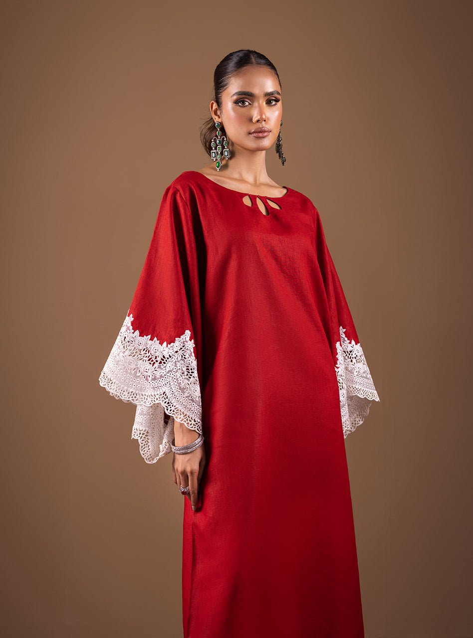 Zainab Chottani | Semi Formals | RADIANT RED by Zainab Chottani - Designer Dress - Type: Ladies Clothes - Available at Libayah - 100% Original