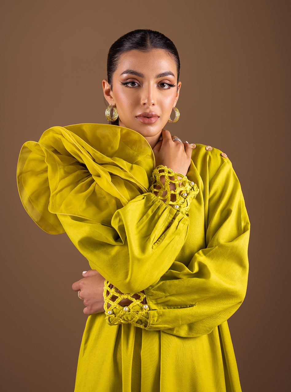 Zainab Chottani | Semi Formals | LIME ROSE by Zainab Chottani - Designer Dress - Type: Ladies Clothes - Available at Libayah - 100% Original