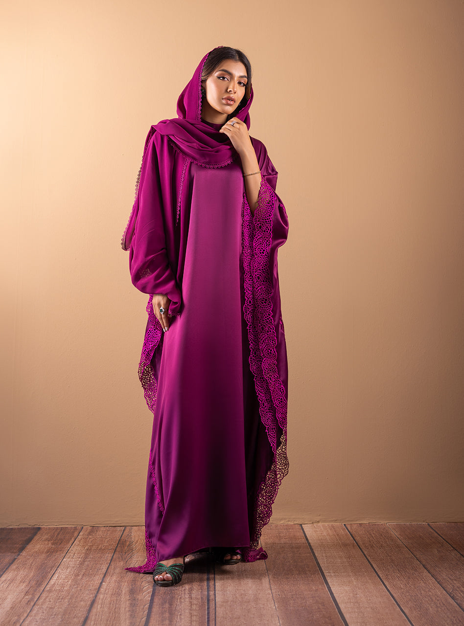 Zainab Chottani | Semi Formals | PLUM FLAME by Zainab Chottani - Designer Dress - Type: Ladies Clothes - Available at Libayah - 100% Original