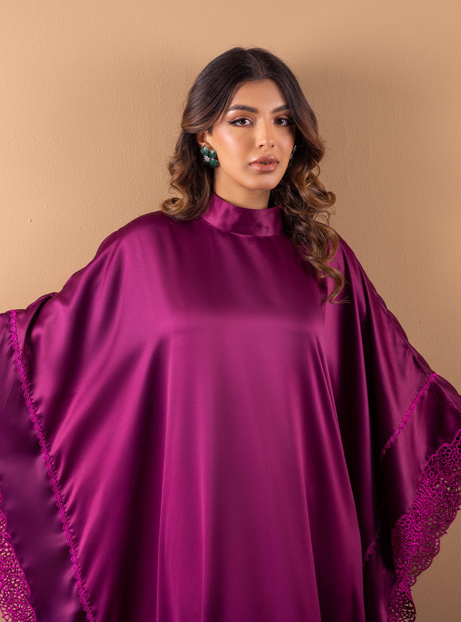 Zainab Chottani | Semi Formals | PLUM FLAME by Zainab Chottani - Designer Dress - Type: Ladies Clothes - Available at Libayah - 100% Original