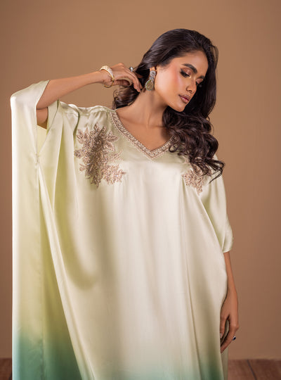Zainab Chottani | The Kaftan Edit | Aqua Flame