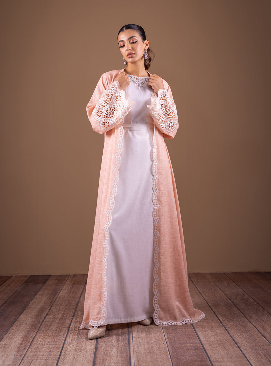Zainab Chottani | Semi Formals | PEACH OPULENCE by Zainab Chottani - Designer Dress - Type: Ladies Clothes - Available at Libayah - 100% Original