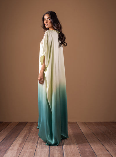 Zainab Chottani | The Kaftan Edit | Aqua Flame