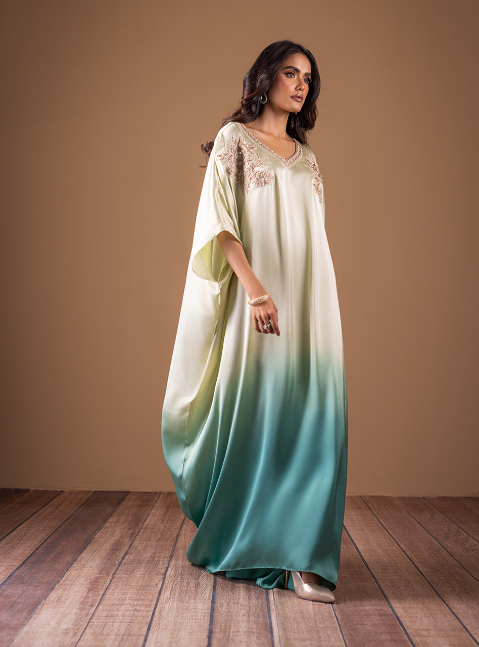 Zainab Chottani | Semi Formals | AQUA FLAME by Zainab Chottani - Designer Dress - Type: Ladies Clothes - Available at Libayah - 100% Original