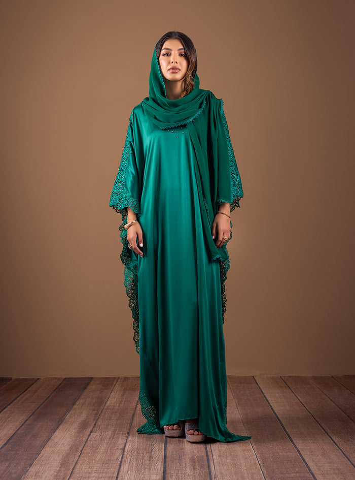 Emerald Wishes – authentic Pakistani formal dress from the Zainab Chottani The Kaftan Edit collection for women in the UK