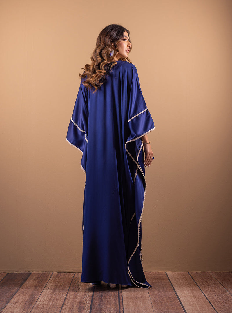 Zainab Chottani | Semi Formals | DEEP BLUE BLOSSOM by Zainab Chottani - Designer Dress - Type: Ladies Clothes - Available at Libayah - 100% Original