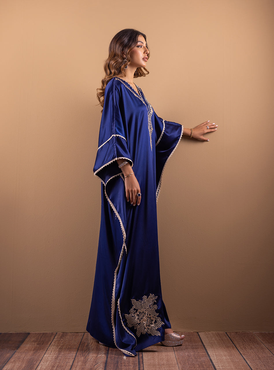 Zainab Chottani | Semi Formals | DEEP BLUE BLOSSOM by Zainab Chottani - Designer Dress - Type: Ladies Clothes - Available at Libayah - 100% Original