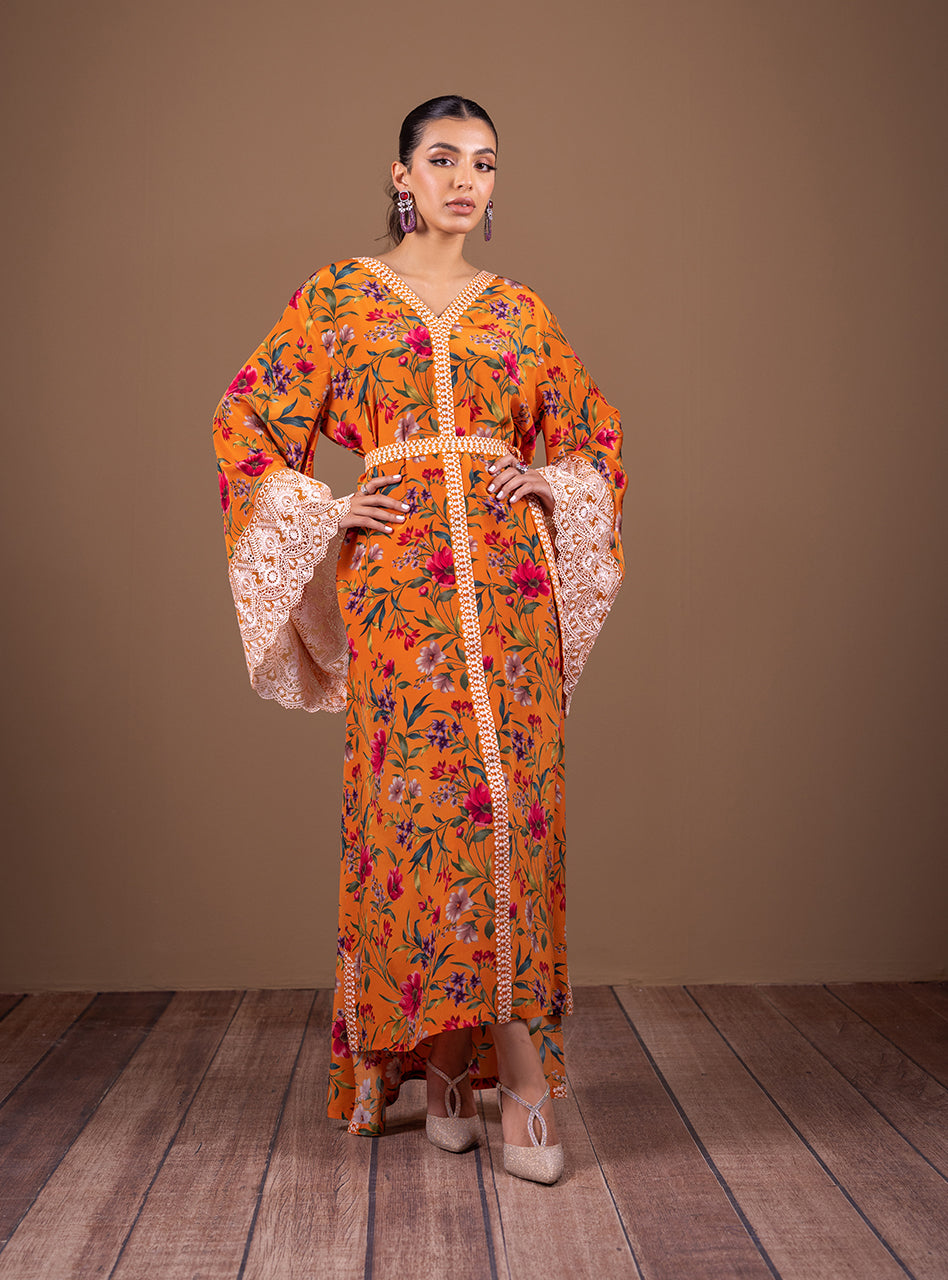Zainab Chottani | Semi Formals | TROPICAL AMBER by Zainab Chottani - Designer Dress - Type: Ladies Clothes - Available at Libayah - 100% Original