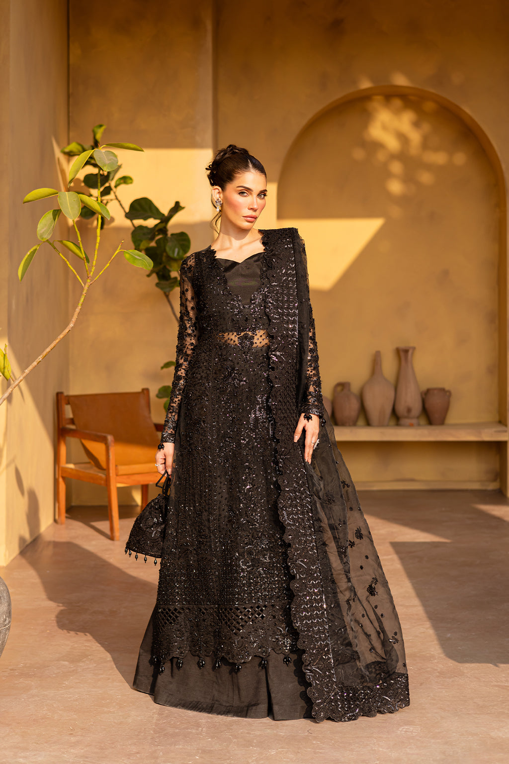 Emaan Adeel | Regalia Luxury Formals | VELVRA by Emaan Adeel - Designer Dress  - Type : Ladies Clothes - Available at Libayah - 100% Original 