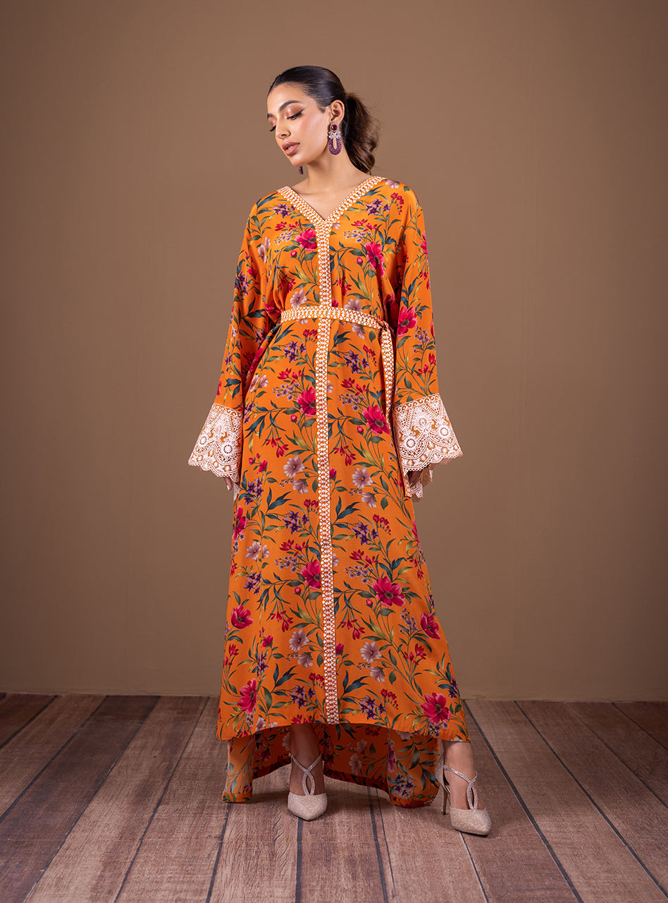 Zainab Chottani | Semi Formals | TROPICAL AMBER by Zainab Chottani - Designer Dress - Type: Ladies Clothes - Available at Libayah - 100% Original