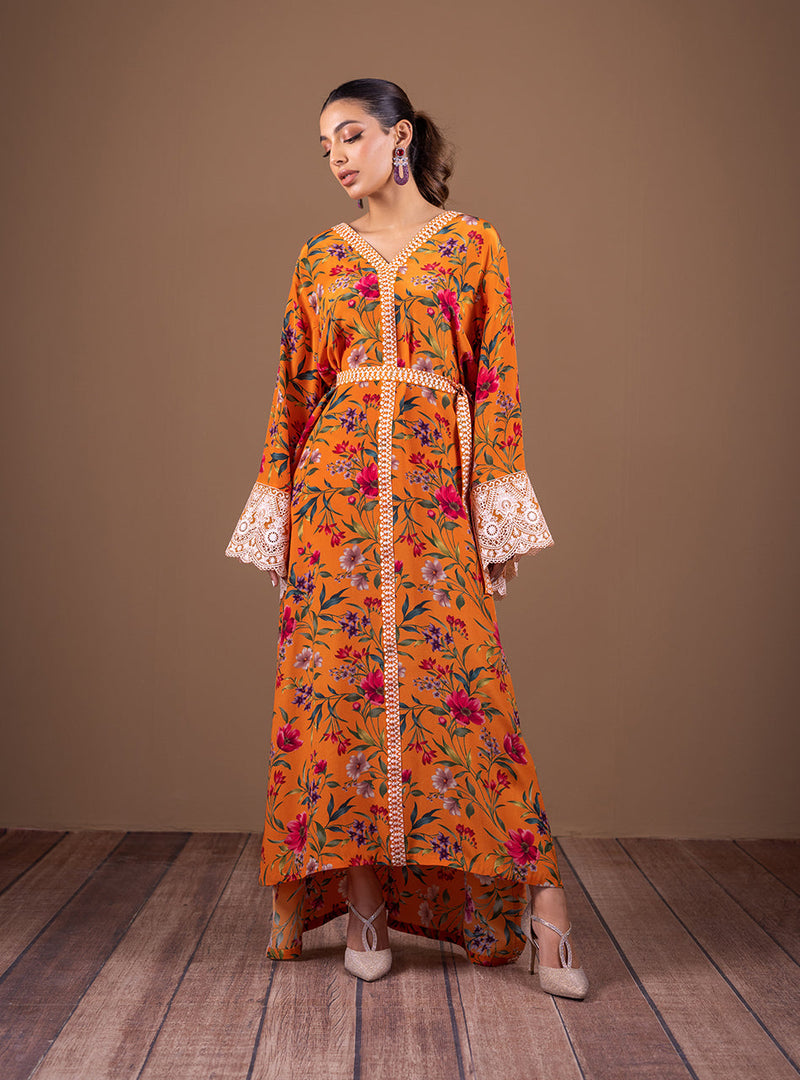 Zainab Chottani | Semi Formals | TROPICAL AMBER by Zainab Chottani - Designer Dress - Type: Ladies Clothes - Available at Libayah - 100% Original