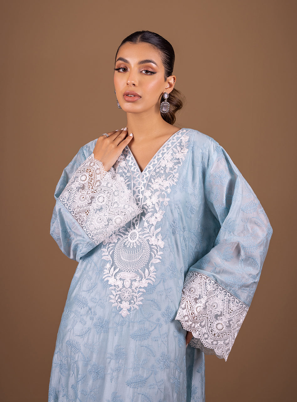Zainab Chottani | Semi Formals | AQUA SOPHISTICATION by Zainab Chottani - Designer Dress - Type: Ladies Clothes - Available at Libayah - 100% Original