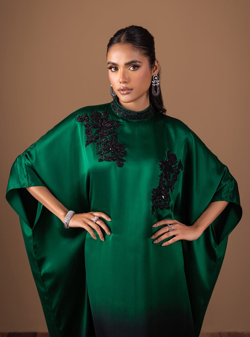 Zainab Chottani | Semi Formals | EMERALD FLAME by Zainab Chottani - Designer Dress - Type: Ladies Clothes - Available at Libayah - 100% Original