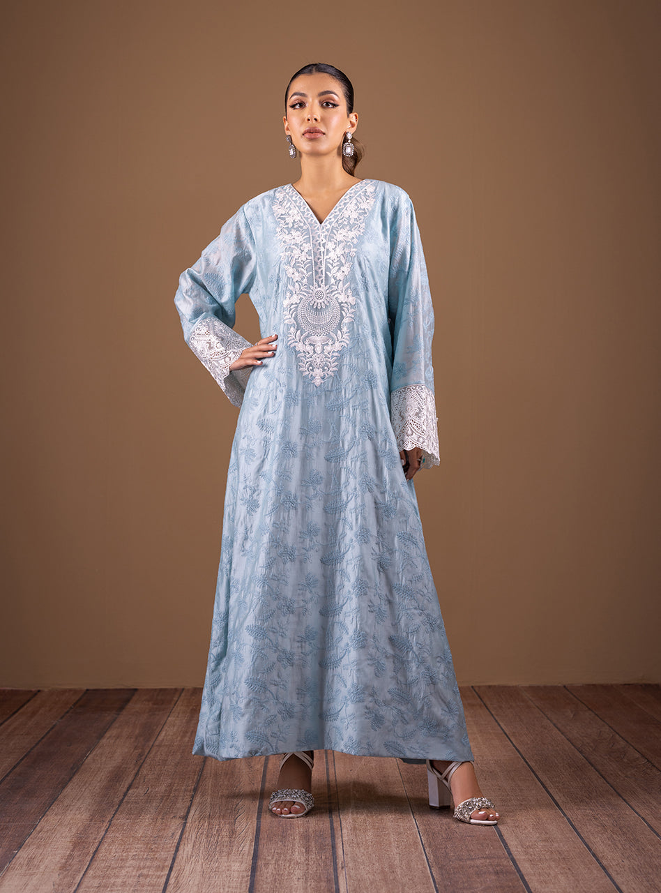 Zainab Chottani | Semi Formals | AQUA SOPHISTICATION by Zainab Chottani - Designer Dress - Type: Ladies Clothes - Available at Libayah - 100% Original